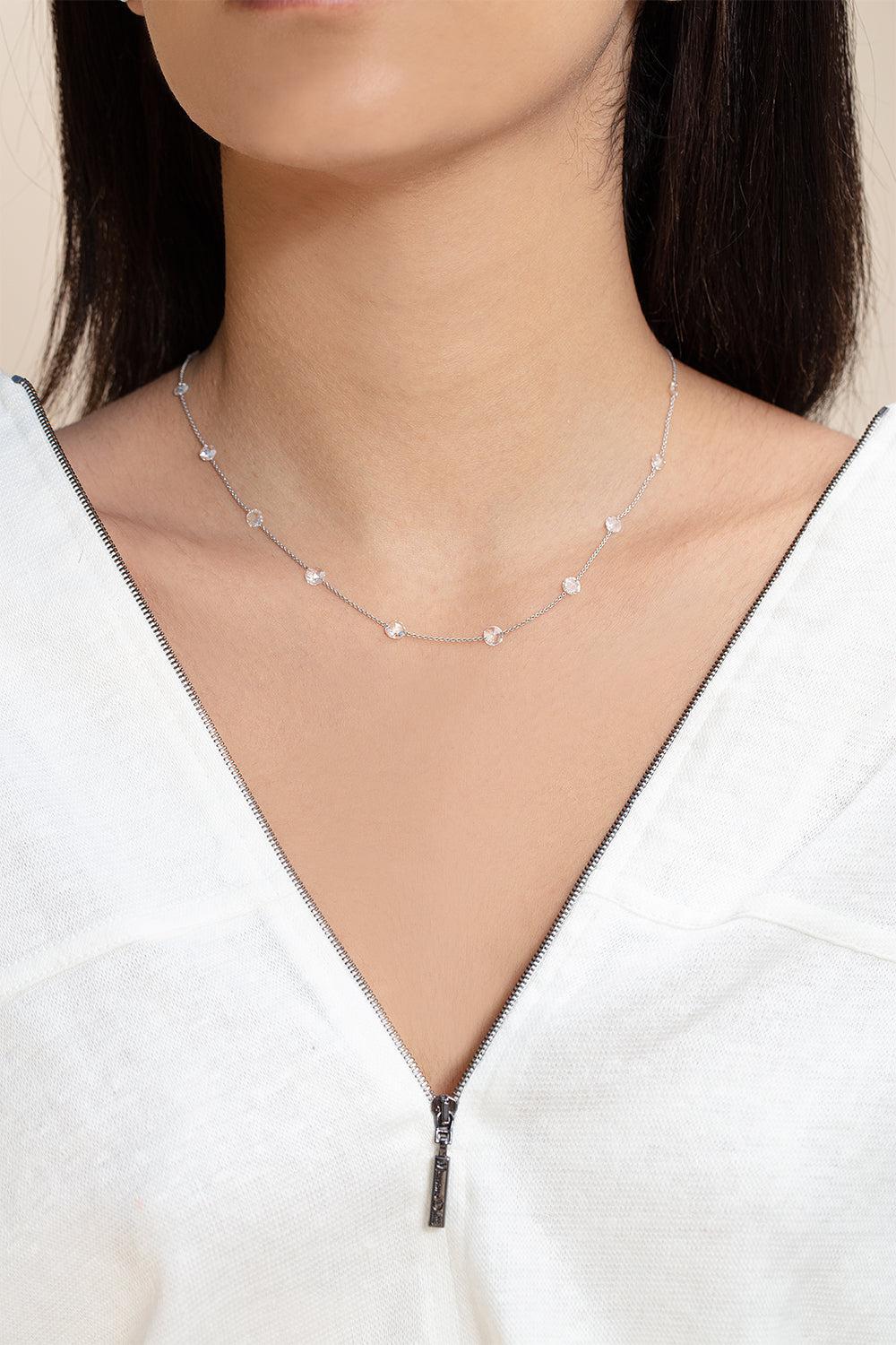 Ethereal Chain Necklace-WHITE GOLD-JEWELRYFINE JEWELNECKLACE O-64 FACETS