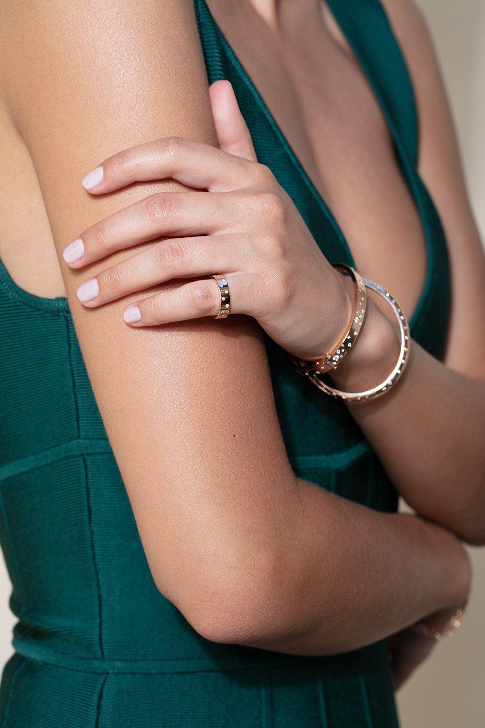 Stardust Eternity Ring-YELLOW GOLD-5.25-JEWELRYFINE JEWELRING-64 FACETS