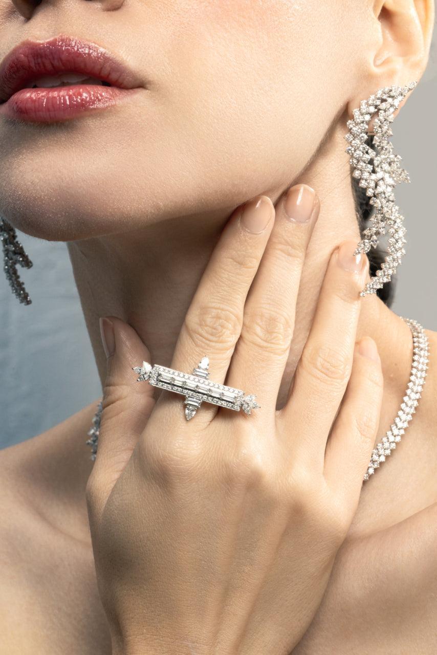 Diamond Bar Ring-WHITE GOLD-6.5-JEWELRYFINE JEWELRING-YEPREM