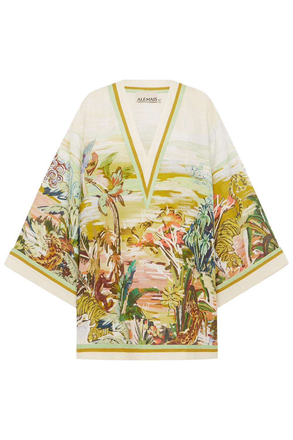 Jungle Boogie Mini Dress-CREAM-2-CLOTHINGDRESSCASUAL-ALEMAIS