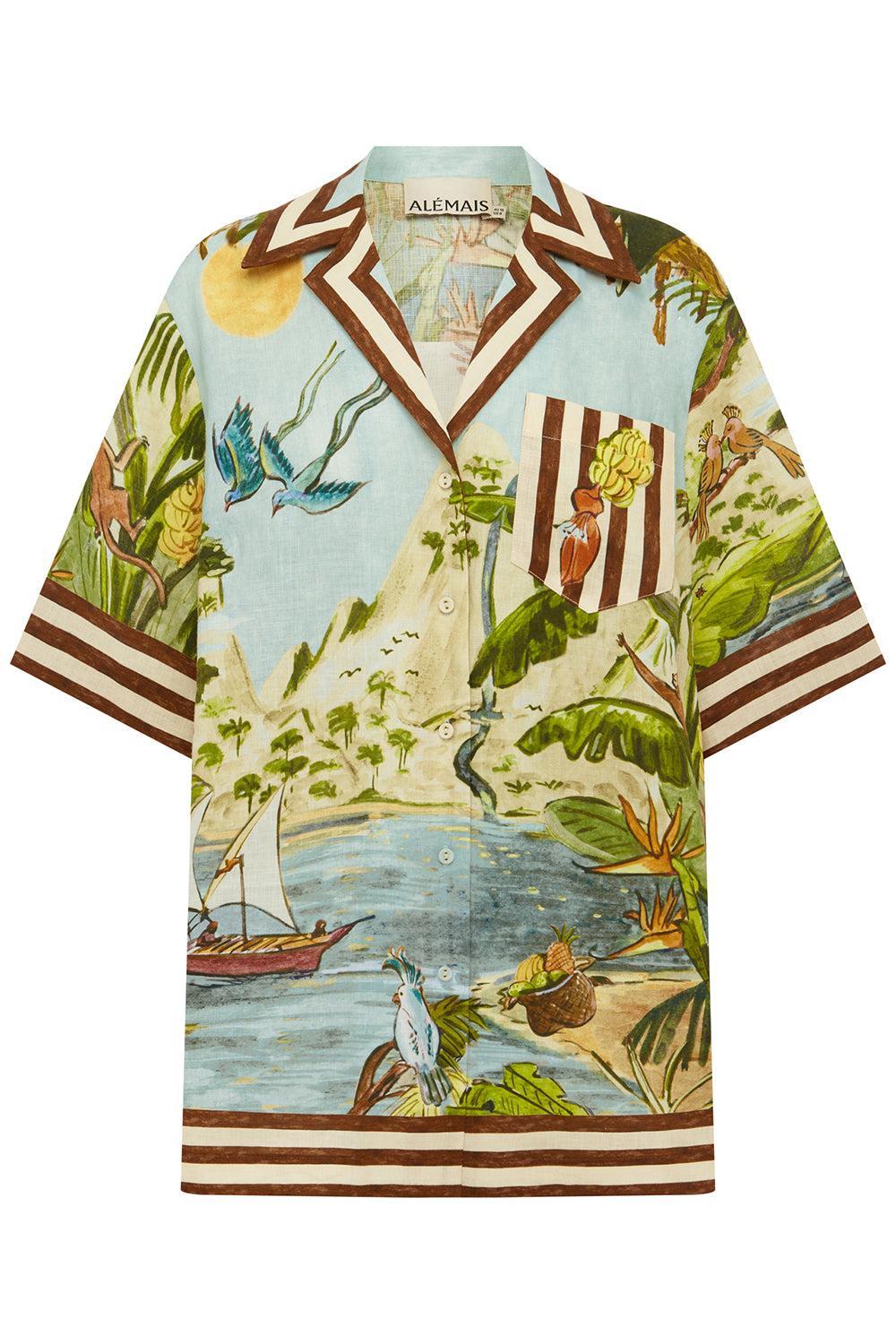 Toucan Tango Shirt-CREAM-0-CLOTHINGTOPBLOUSE-ALEMAIS