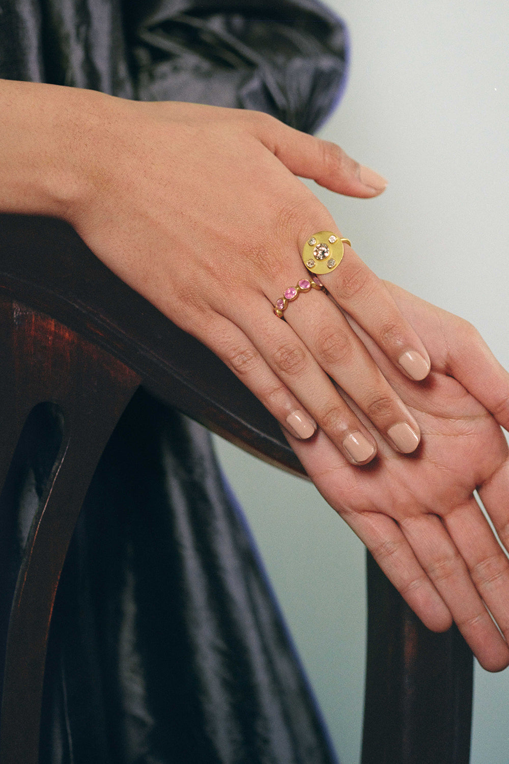 Pink Sapphire Infiniti Ring