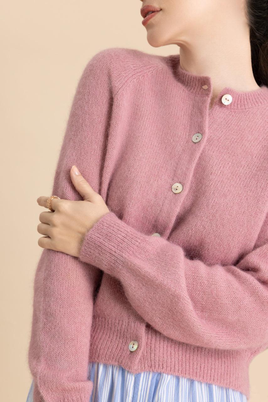 Petra Cardigan - Rosebud-PINK-XS-CLOTHINGTOPCARDIGAN-DOEN