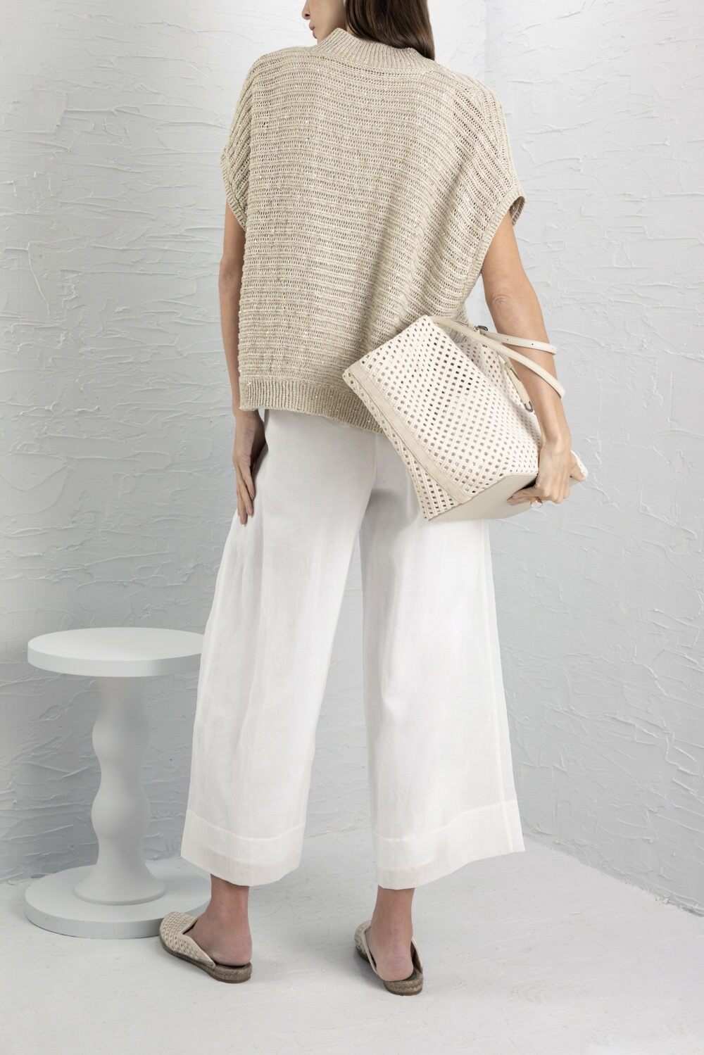 Relaxed Trouser-WHITE-38-CLOTHINGPANTCASUAL-BRUNELLO CUCINELLI