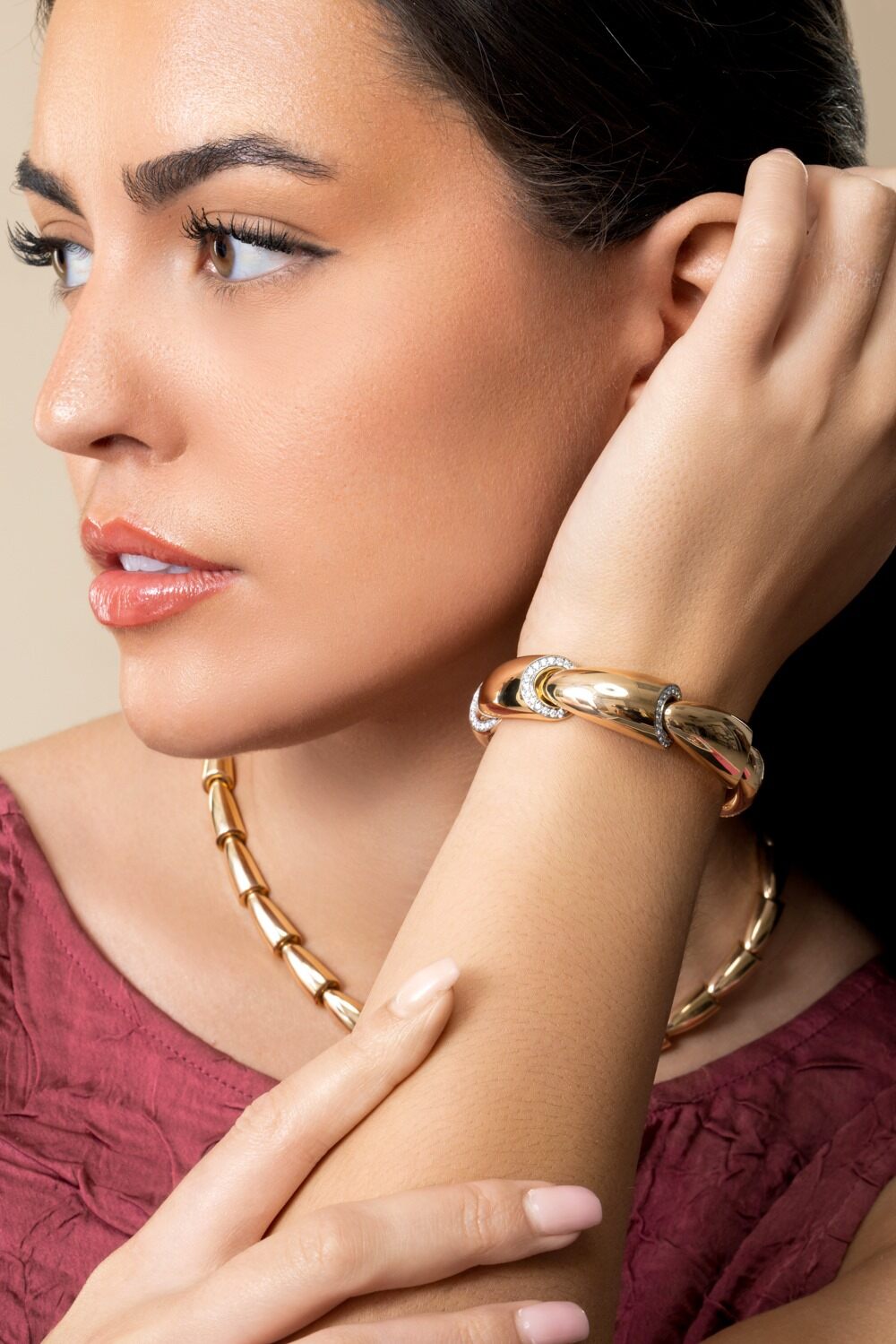 Diamond Calla Bracelet-ROSE GOLD-JEWELRYFINE JEWELBRACELET O-VHERNIER
