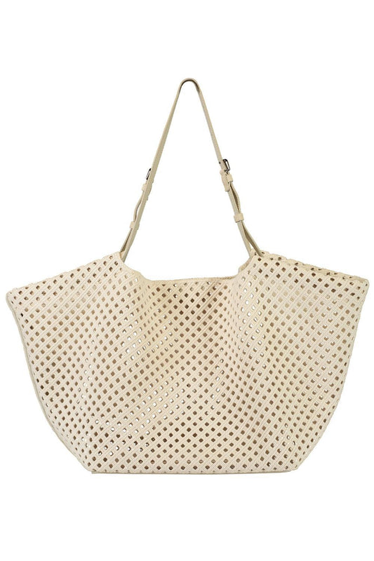 Embroidered Panier Handbag-WHITE-O/S-HANDBAGTOTES-BRUNELLO CUCINELLI