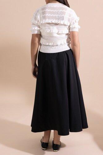 Short Sleeve Ruffle Cardigan-WHITE-XS-CLOTHINGTOPCARDIGAN-MINNIE ROSE