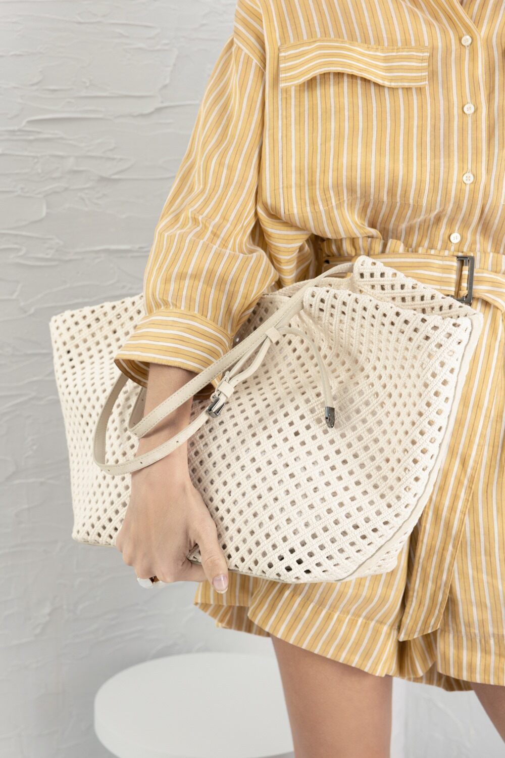 Embroidered Panier Handbag-WHITE-O/S-HANDBAGTOTES-BRUNELLO CUCINELLI