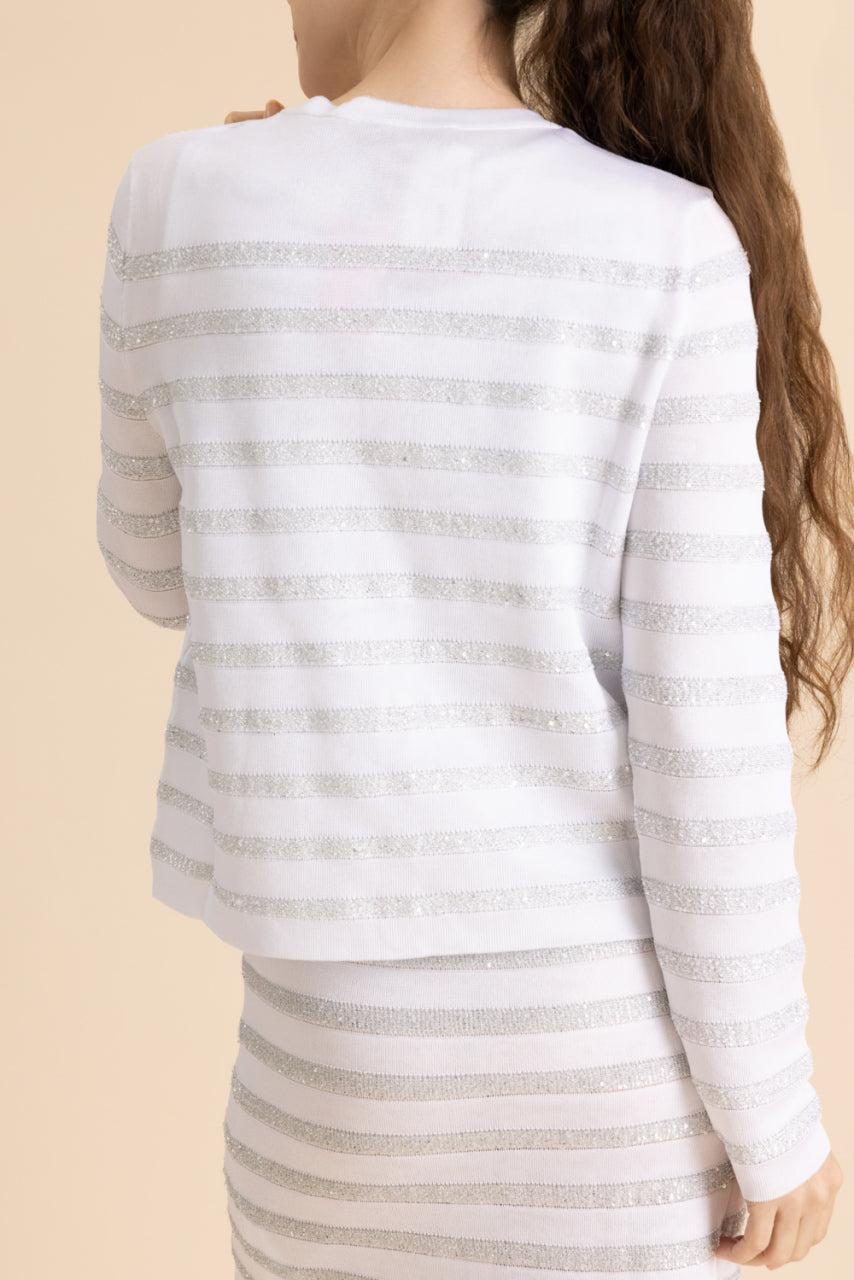 Crewneck Buttoned Cardigan-WHITE-38-CLOTHINGTOPCARDIGAN-MISSONI