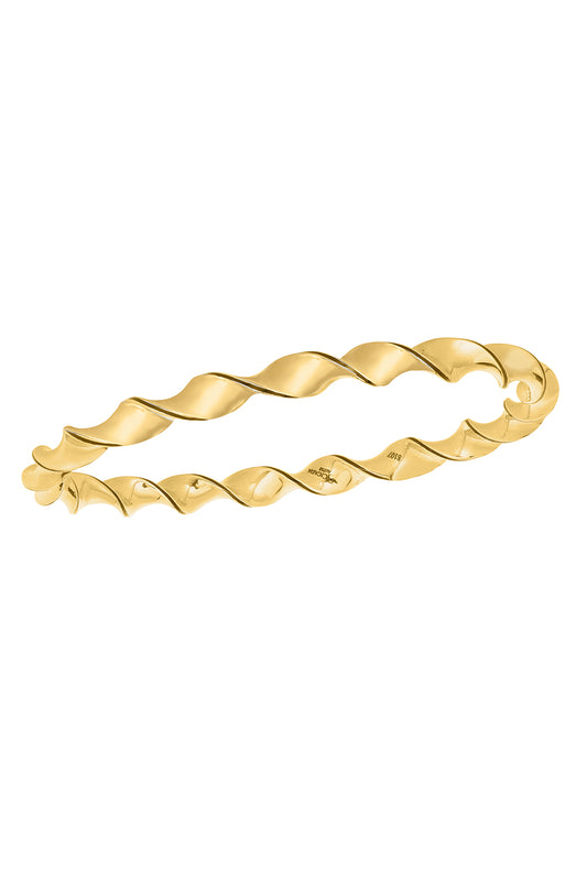 Black Enamel Twist Bracelet