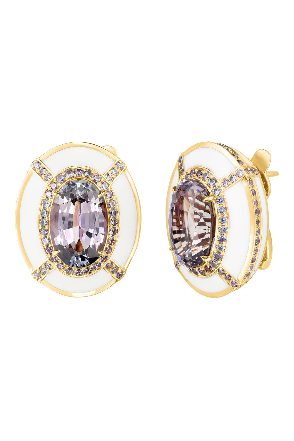 Tanzanite Lavendar Sapphire Candy Earrings