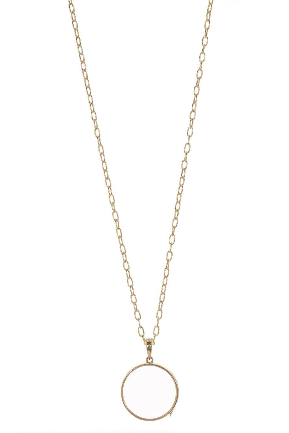 Jupiter Figaro Locket Necklace-YELLOW GOLD-22-JEWELRYFINE JEWELNECKLACE O-LOQUET