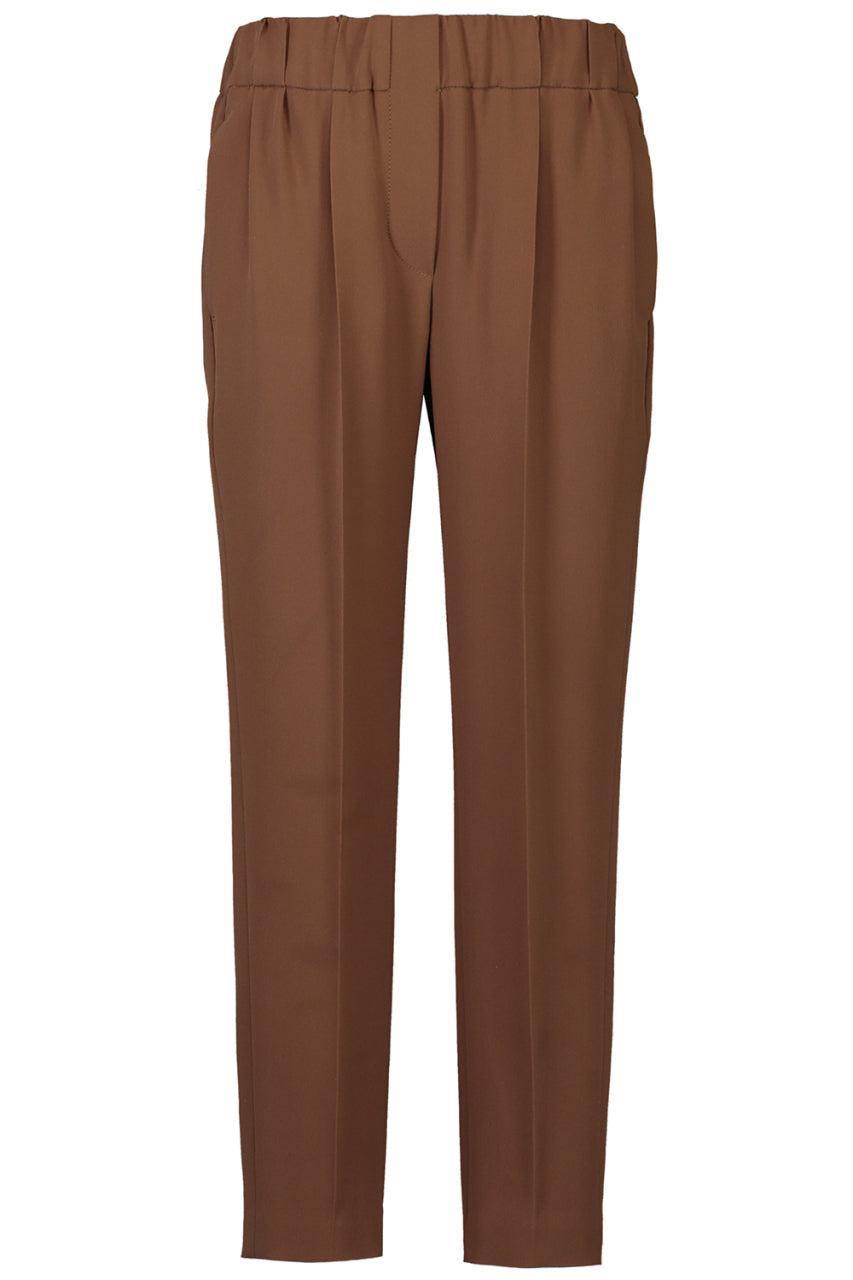 Stretch Tab Pant - Date-BROWN-36-CLOTHINGPANTSLIM FIT-BRUNELLO CUCINELLI