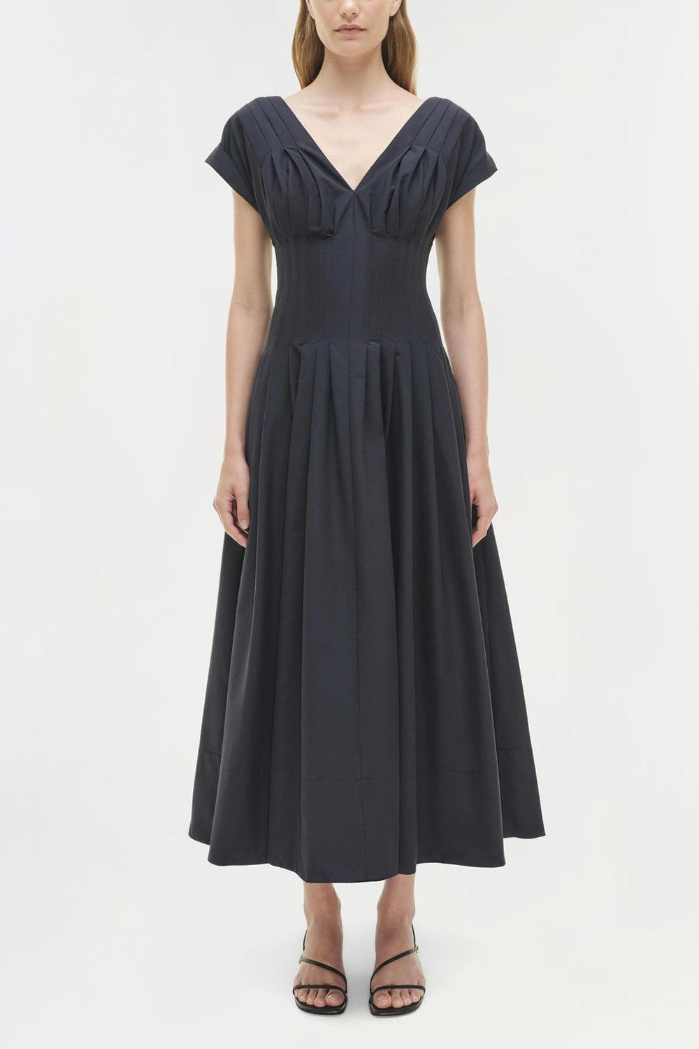 Nina Dress - Midnight-MIDNIGHT-2-CLOTHINGDRESSCASUAL-SIMKHAI