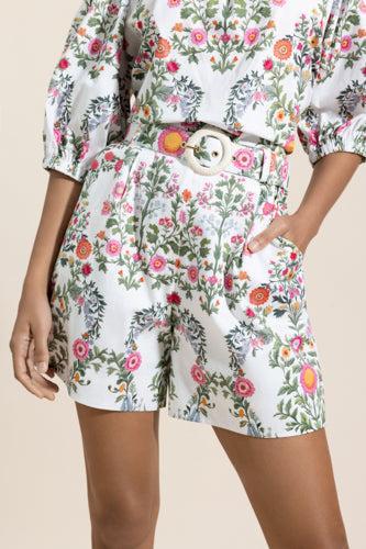 Gwen Short - Botanic Eden-FLORAL-2-CLOTHINGPANTSHORT-BORGO DE NOR