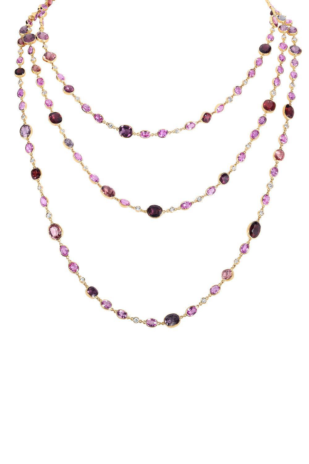 Sapphire Spinel Diamond Opera Chain | CICADA – Marissa Collections
