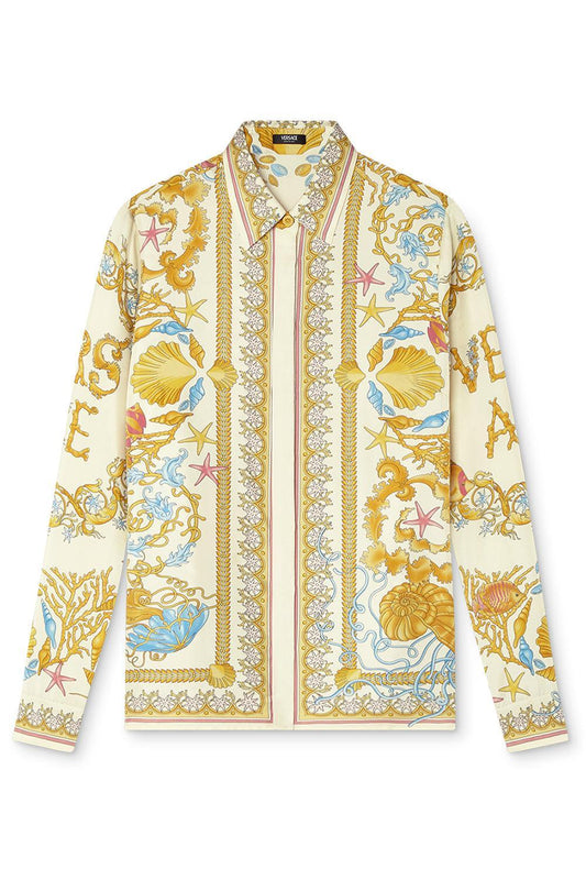 Underwater Barocco Shirt-EGSHLMLT-36-CLOTHINGTOPBLOUSE-VERSACE