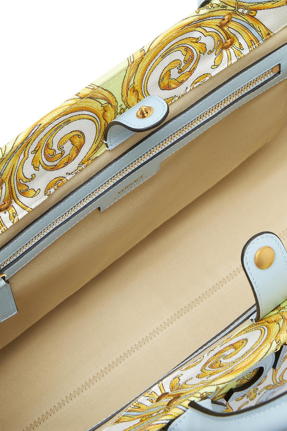 La Medusa Large Tote Bag - Light Blue-BLUE-HANDBAGTOTES-VERSACE