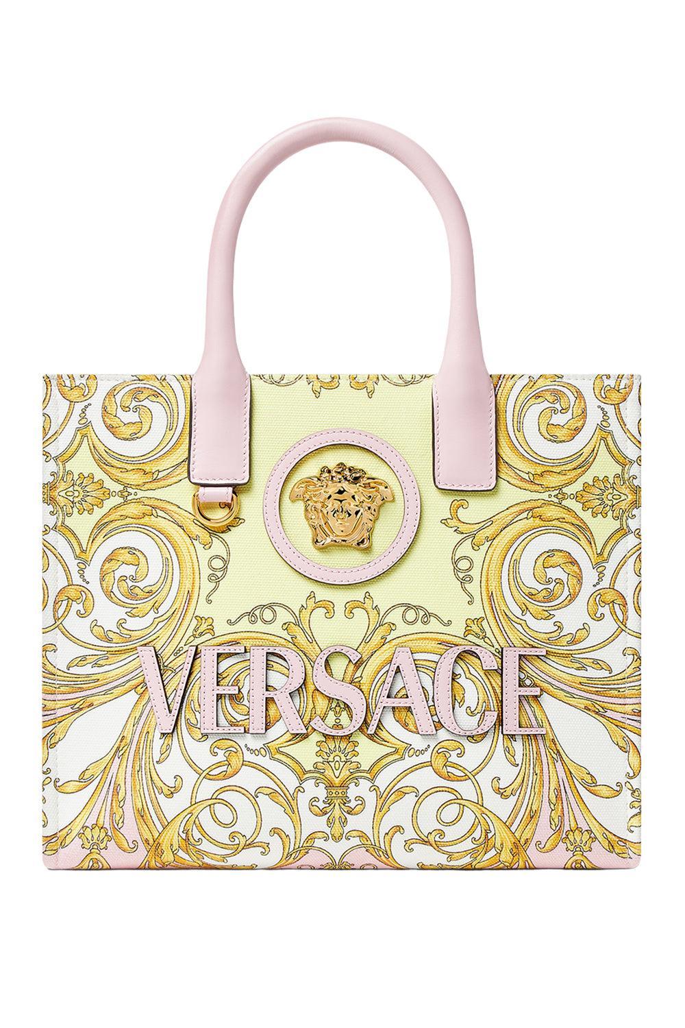 La Meduse Small Tote Bag - Pastel Pink Multi-PINK-HANDBAGTOTES-VERSACE