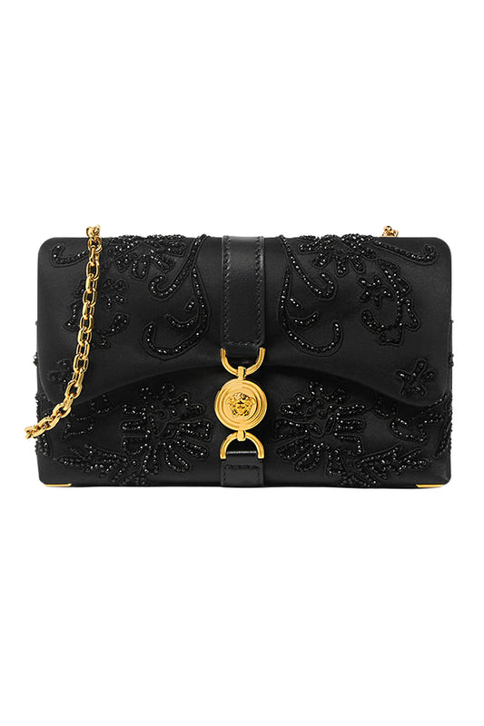 Mini Klieo Bag - Black Beaded