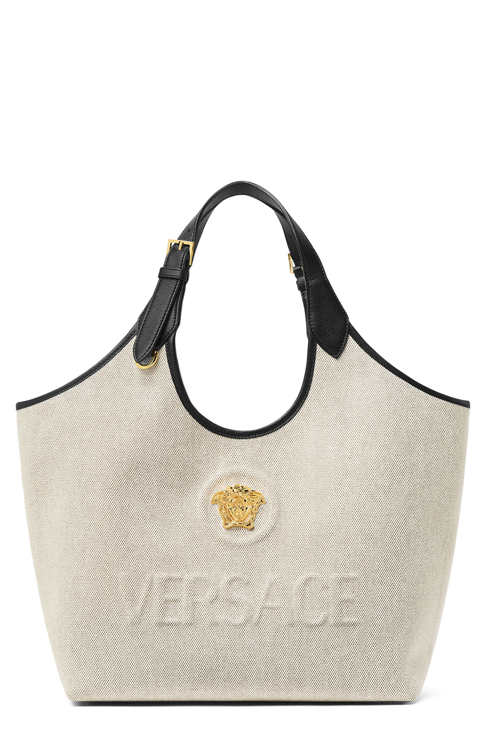 La Medusa Large Tote - Black-BROWN-HANDBAGTOTES-VERSACE