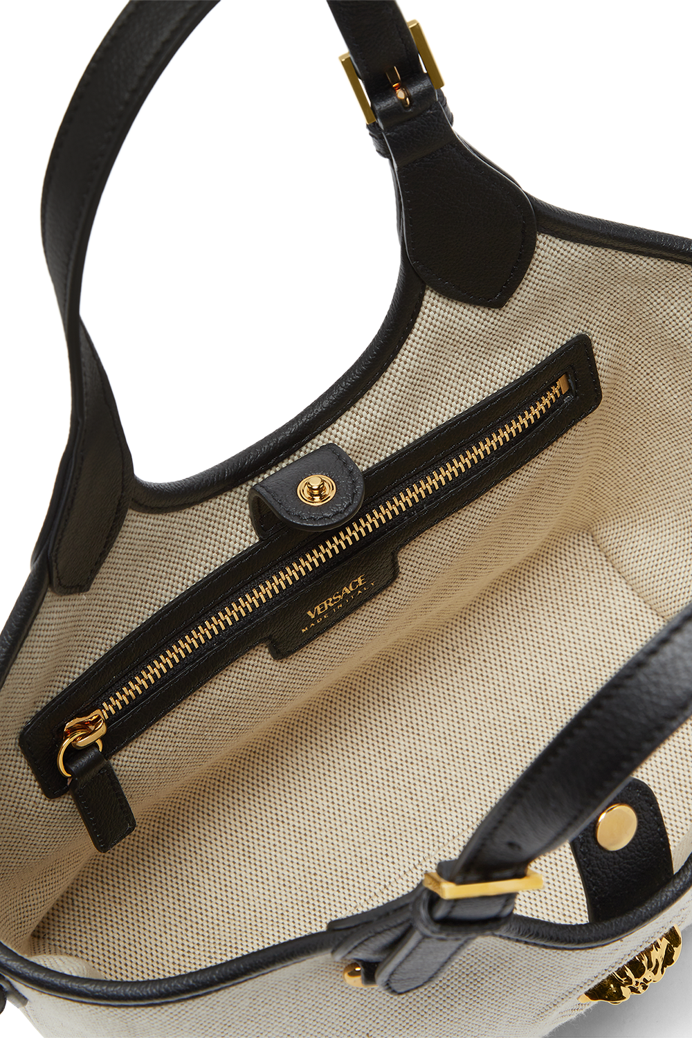 La Medusa Mini Tote Bag - Black-BROWN-HANDBAGTOTES-VERSACE