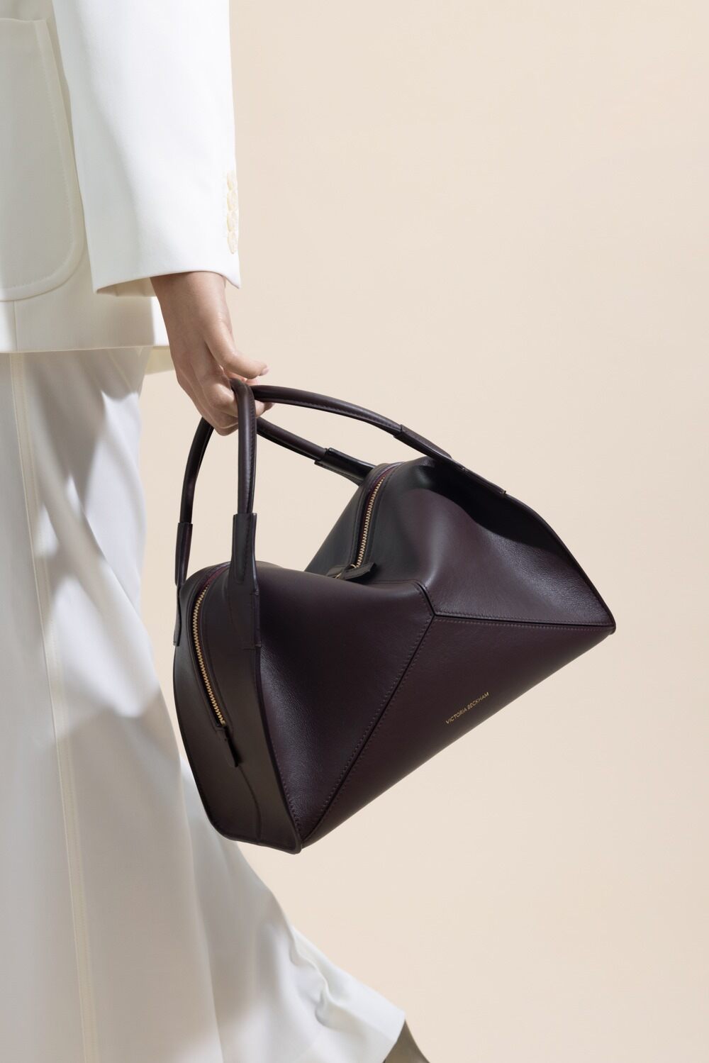 Victoria Plie Bag - Burgundy | VICTORIA BECKHAM – Marissa Collections