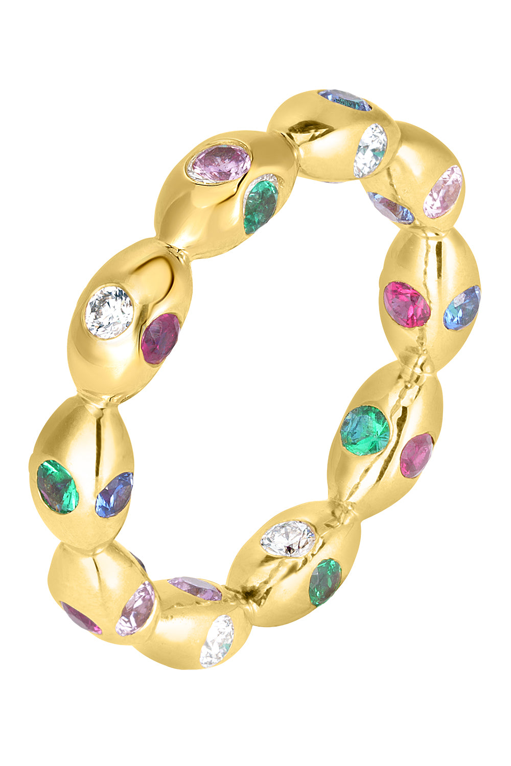 Diamond Multi Stone Bubble Ring