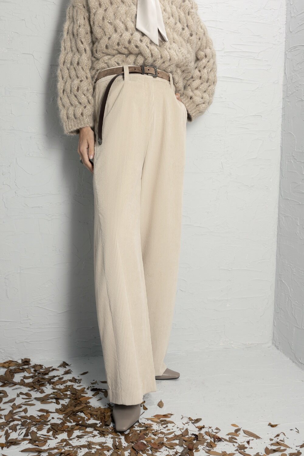 Soft Barrel Pant-CREAM-38-CLOTHINGPANTWIDE LEG-BRUNELLO CUCINELLI