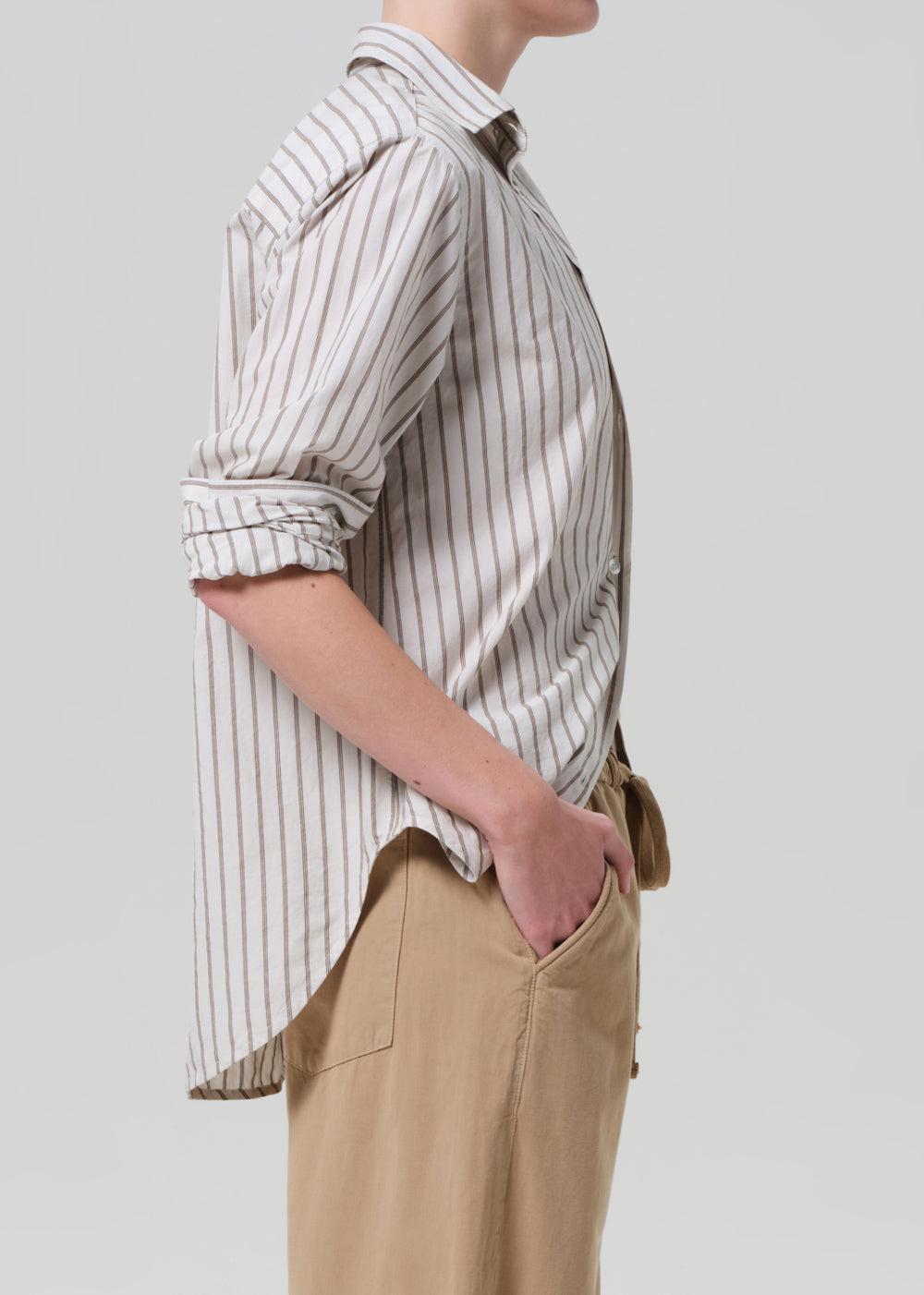 Shay Shirt - Alabaster Stripe-STRIPE-XS-CLOTHINGTOPBLOUSE-CITIZENS of HUMANITY
