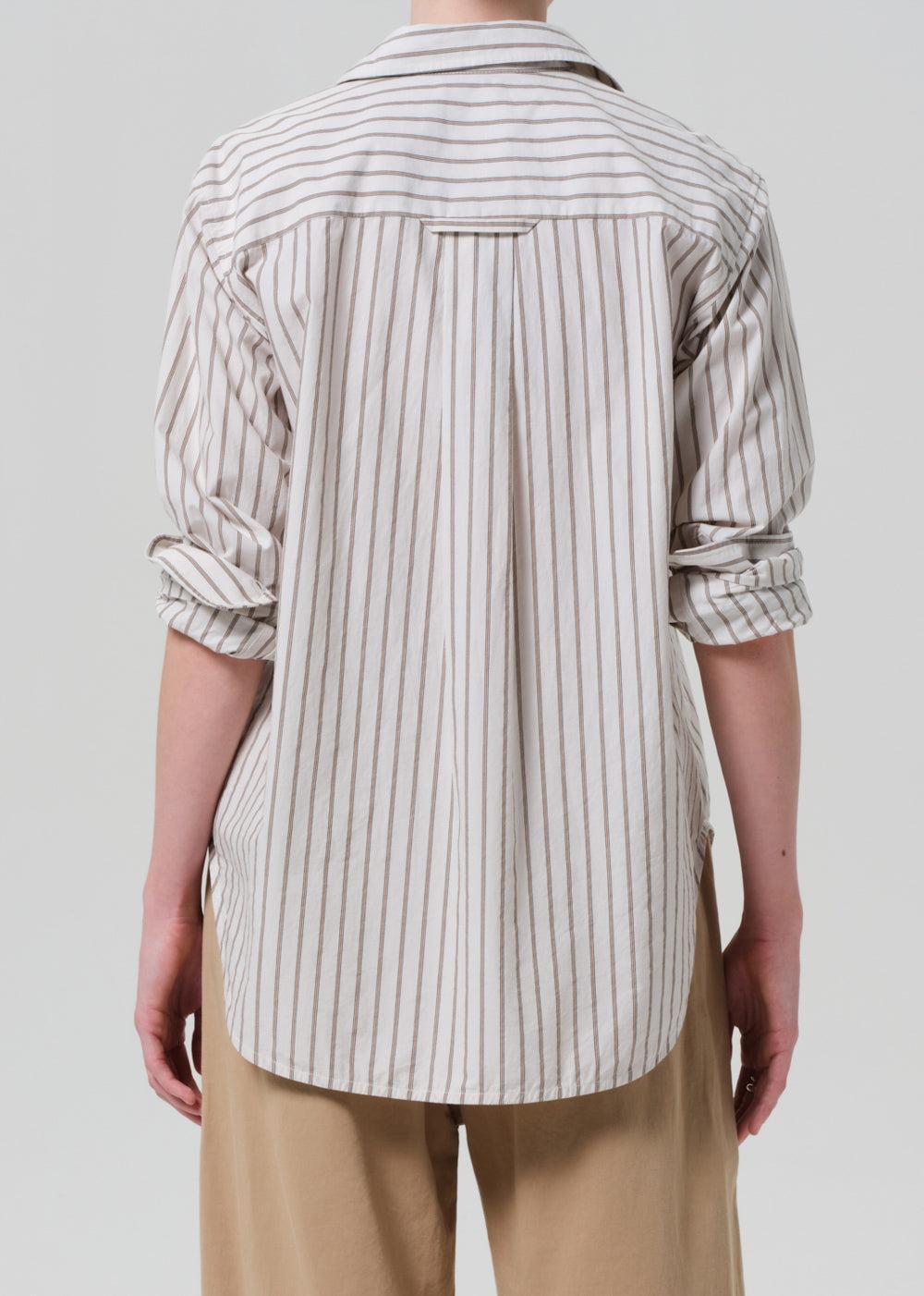 Shay Shirt - Alabaster Stripe-STRIPE-XS-CLOTHINGTOPBLOUSE-CITIZENS of HUMANITY