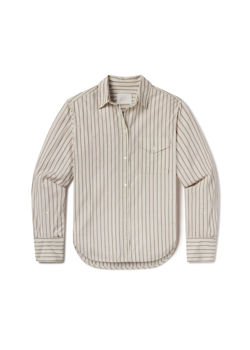 Shay Shirt - Alabaster Stripe-STRIPE-XS-CLOTHINGTOPBLOUSE-CITIZENS of HUMANITY