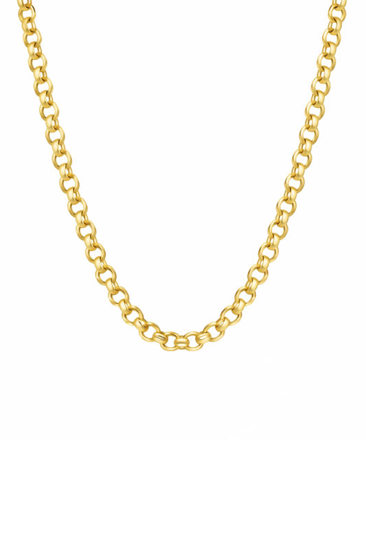 Belcher Rollo Chain Necklace-YELLOW GOLD-JEWELRYFINE JEWELNECKLACE O-PHILLIPS HOUSE