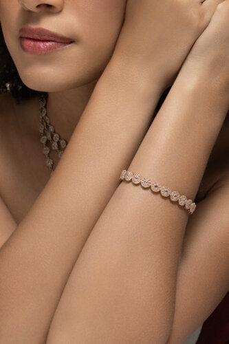 Diamond Rose Opera Bracelet-ROSE GOLD-M/L-JEWELRYFINE JEWELBRACELET O-COOMI