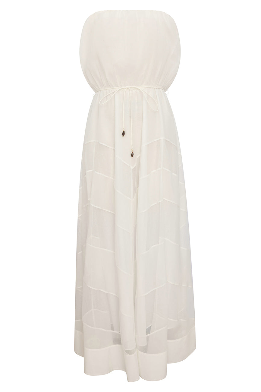  Marigold Bandeau Midi Dress-CREAM-0P-CLOTHINGDRESSCASUAL-ZIMMERMANN 