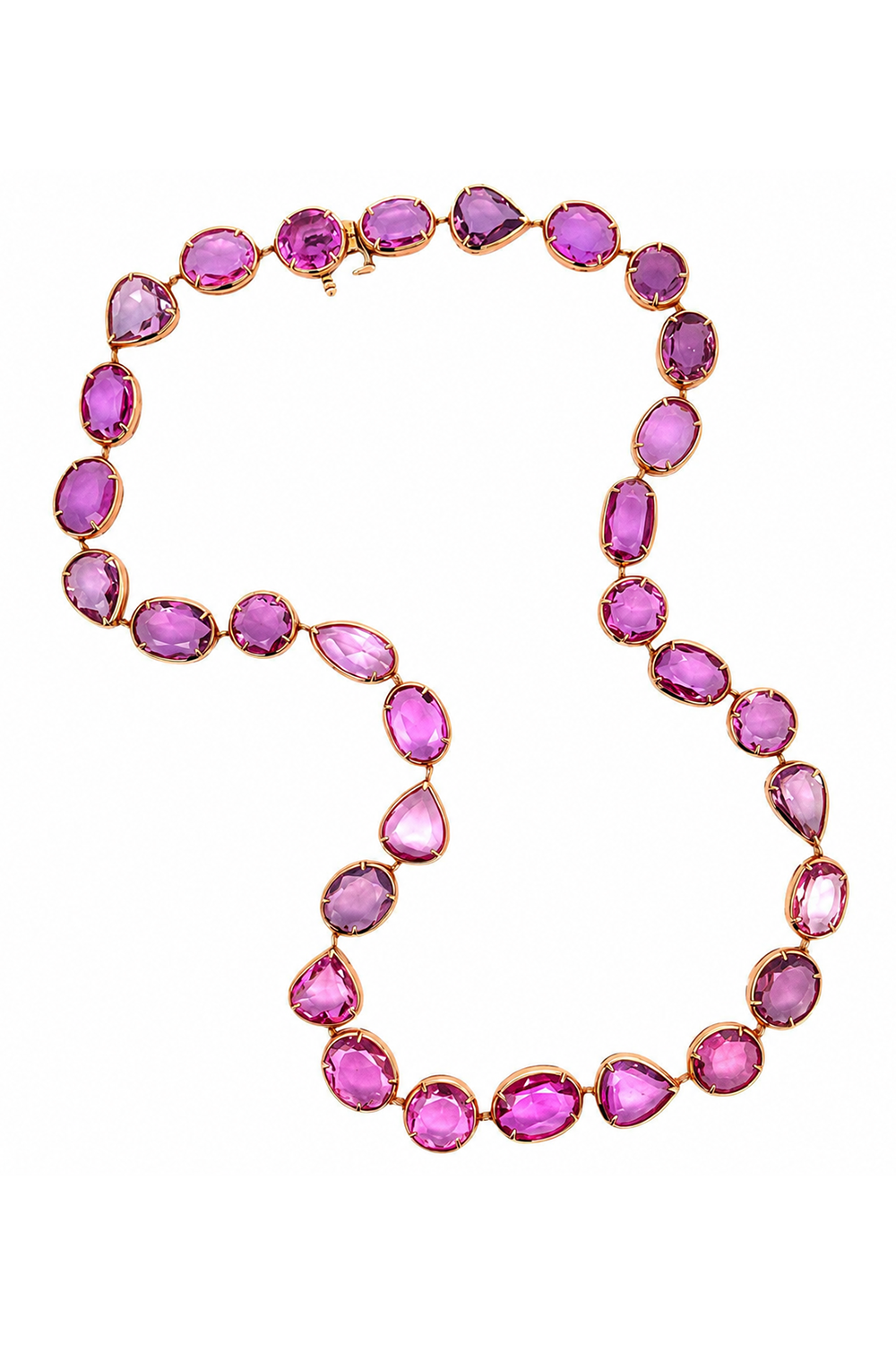 Pink Sapphire Necklace
