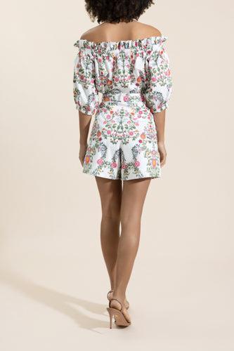 Gwen Short - Botanic Eden-FLORAL-2-CLOTHINGPANTSHORT-BORGO DE NOR