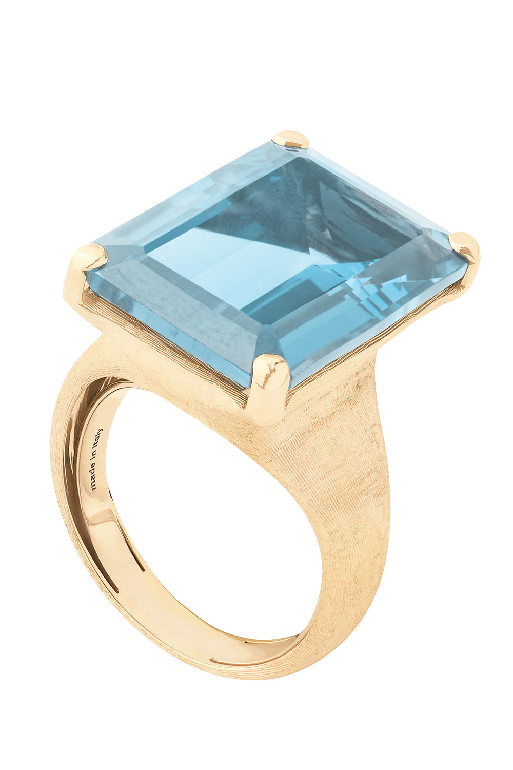 Blue Topaz Murano Ring