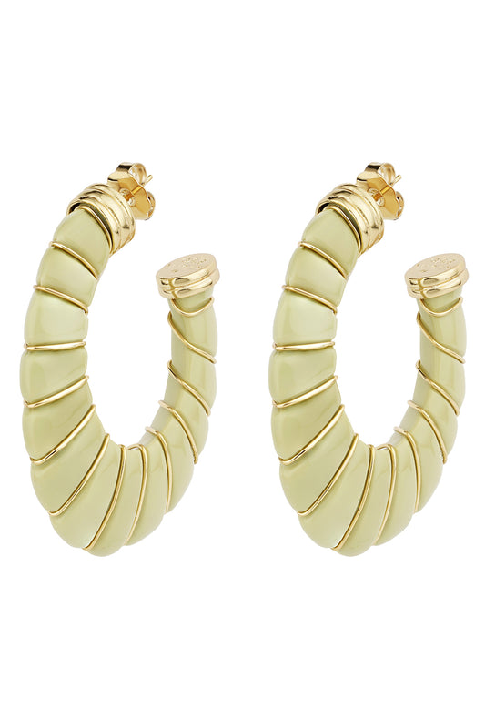 Green Large Cyclade Earrings