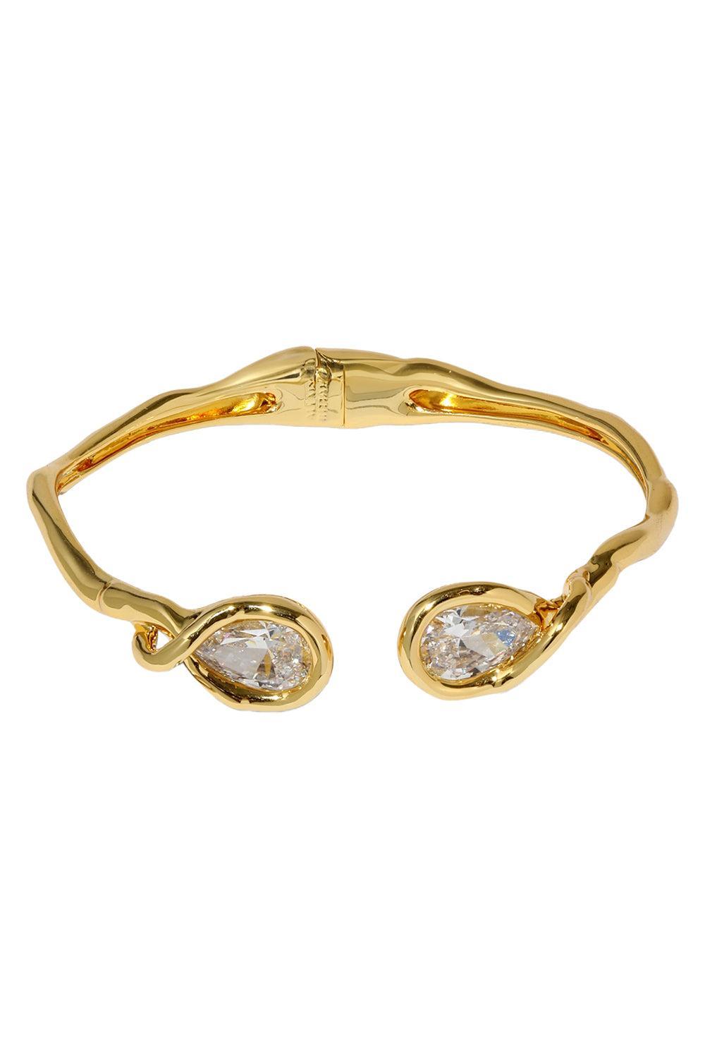 Crystal Asterales Capped Hinge Cuff Bracelet-YELLOW-JEWELRYFINE JEWELBRACELET O-ALEXIS BITTAR