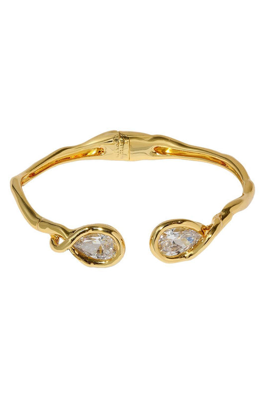 Crystal Asterales Capped Hinge Cuff Bracelet-YELLOW-JEWELRYFINE JEWELBRACELET O-ALEXIS BITTAR