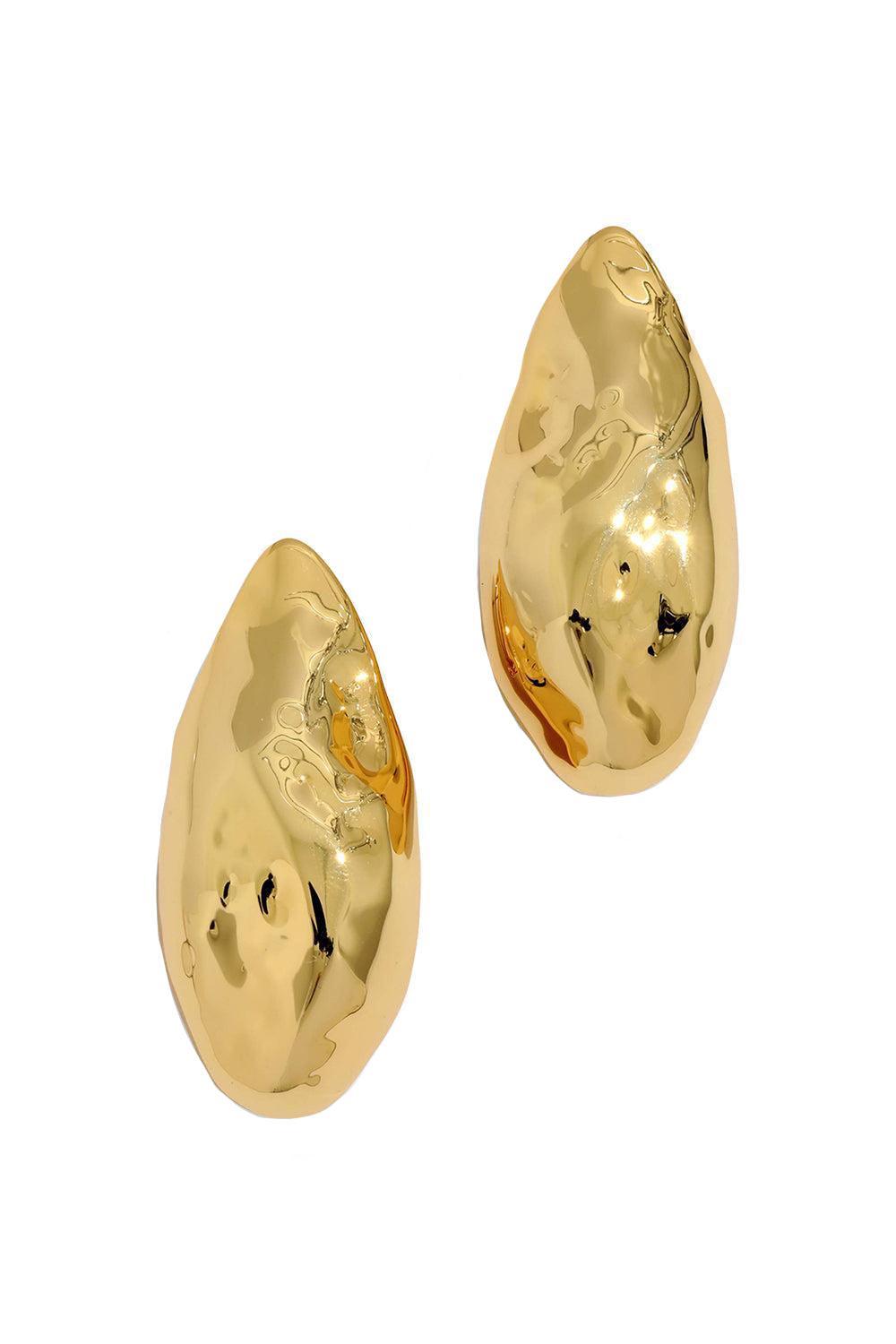 Molten Puffy Teardrop Earrings-SILVER-JEWELRYBOUTIQUEEARRING-ALEXIS BITTAR