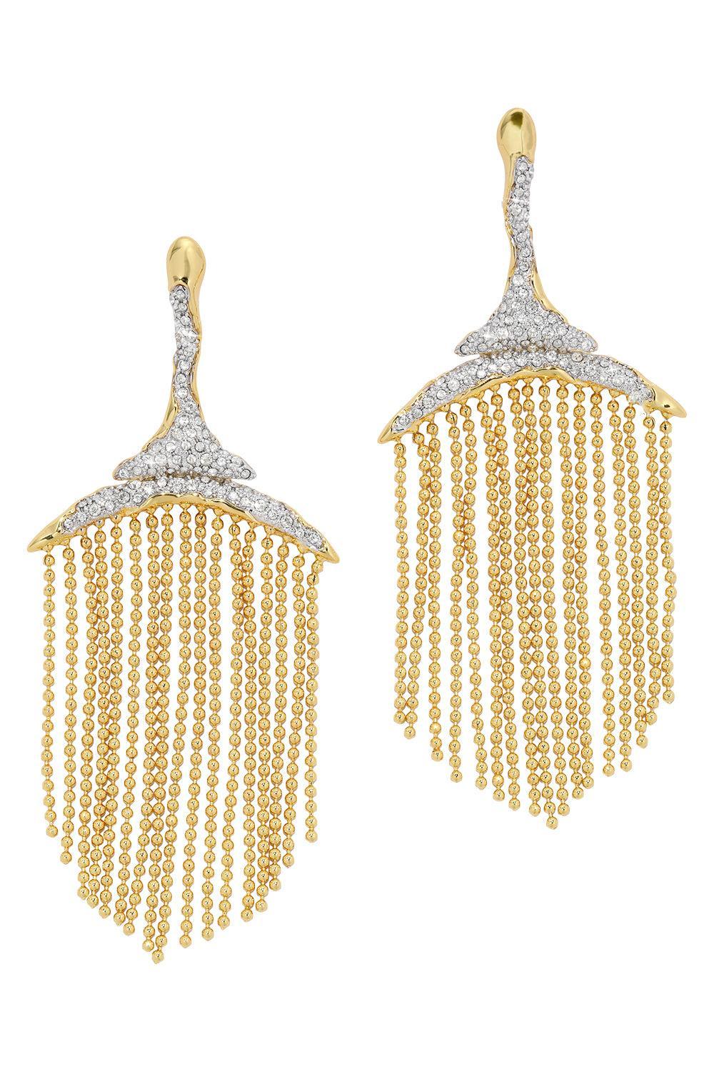 Crystal Fringe Solanales Chandelier Earrings-YELLOW-JEWELRYBOUTIQUEEARRING-ALEXIS BITTAR