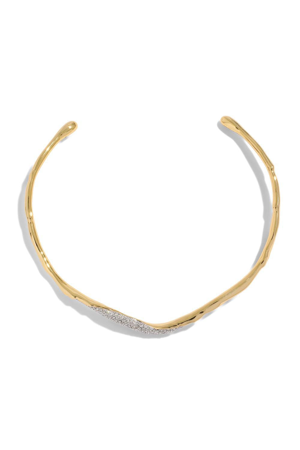 Crystal Solanales Skinny Collar Necklace-YELLOW-JEWELRYBOUTIQUENECKLACE O-ALEXIS BITTAR