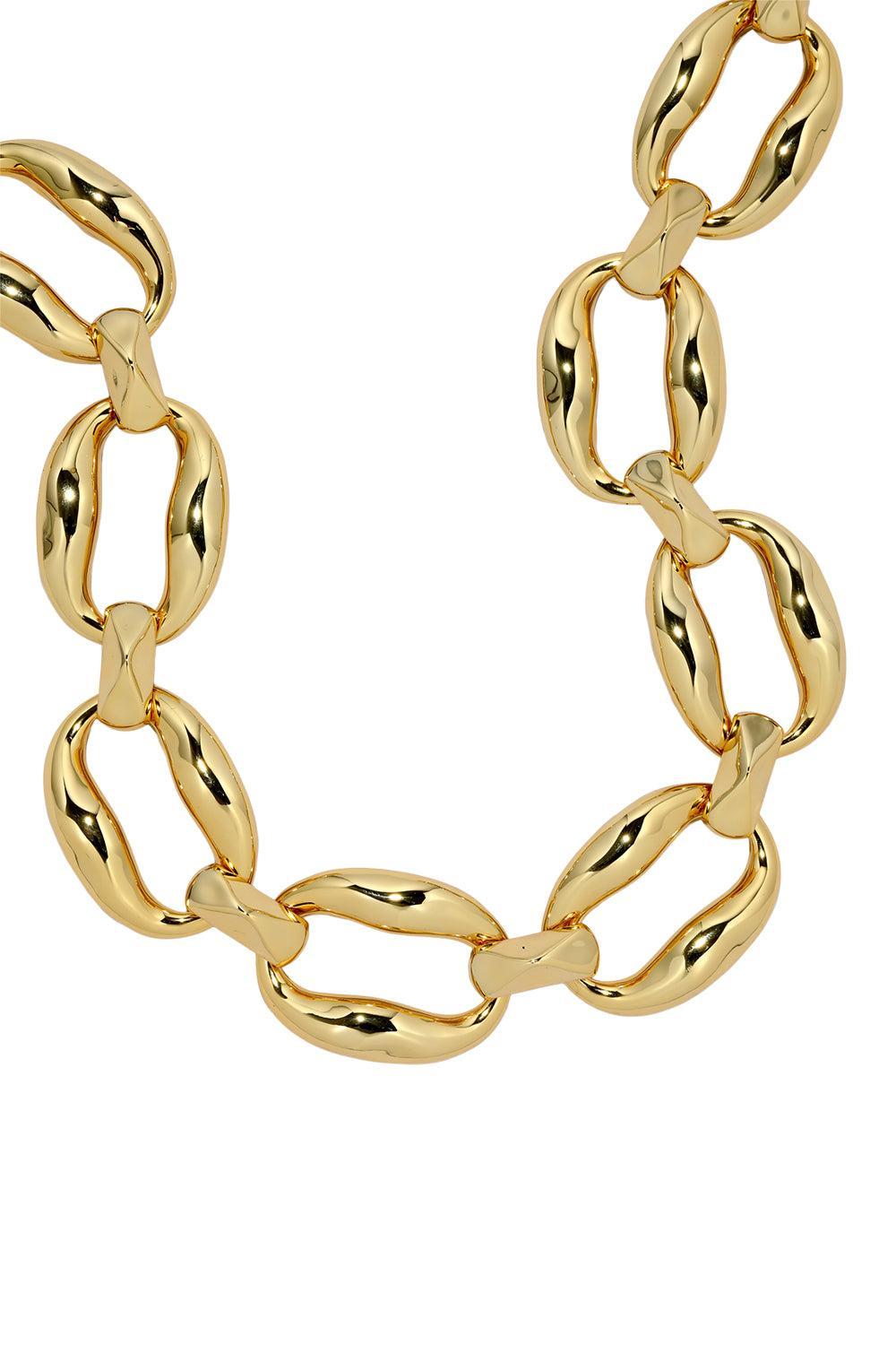 Molten Link Necklace-YELLOW-JEWELRYBOUTIQUENECKLACE O-ALEXIS BITTAR