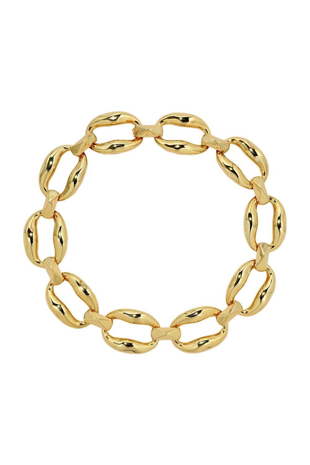 Molten Link Necklace-YELLOW-JEWELRYBOUTIQUENECKLACE O-ALEXIS BITTAR