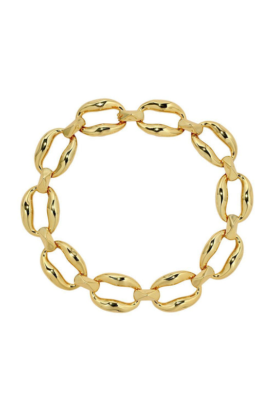 Molten Link Necklace-YELLOW-JEWELRYBOUTIQUENECKLACE O-ALEXIS BITTAR