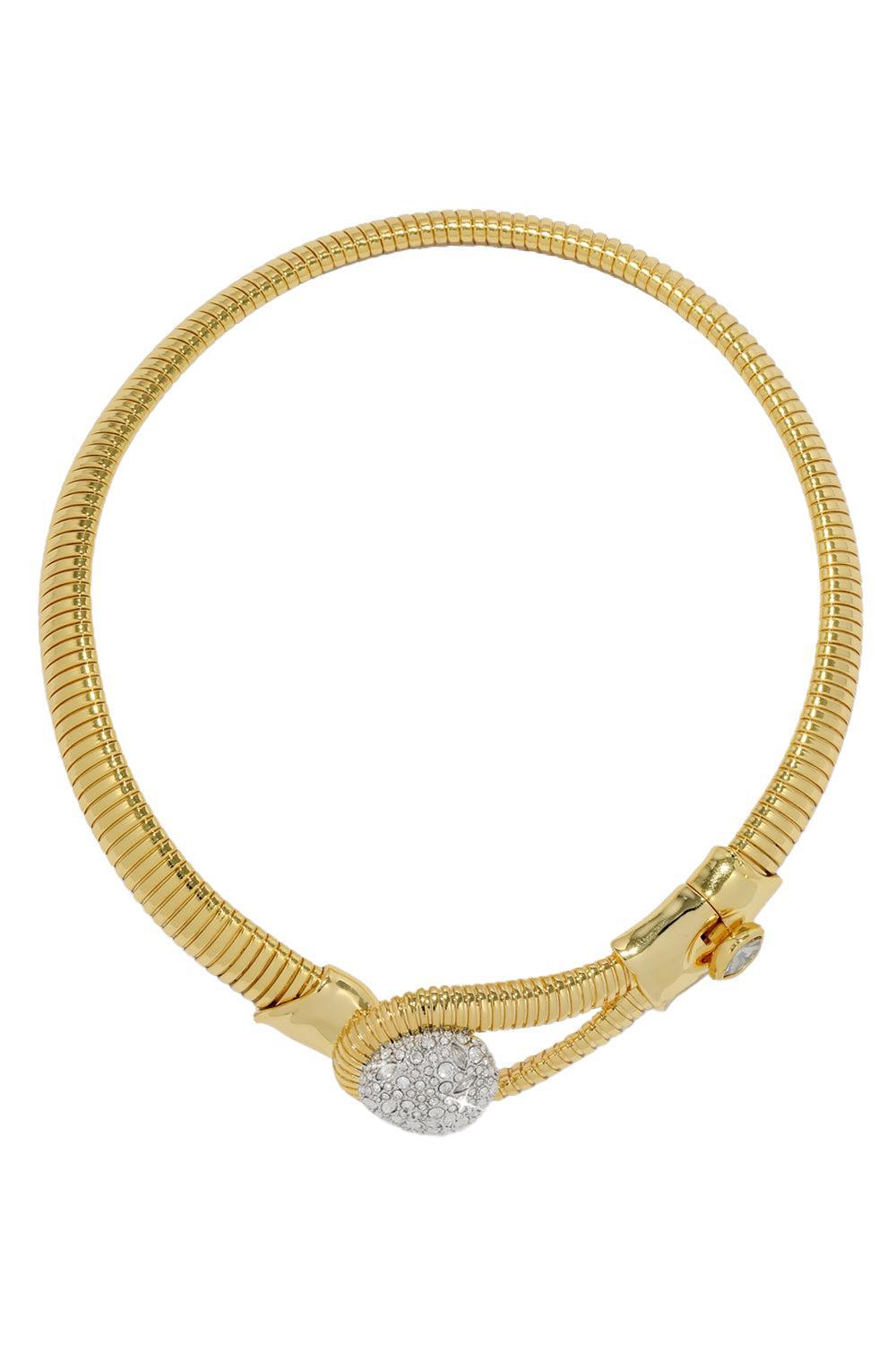 Crystal Pebble Solanales Collar Necklace-YELLOW-JEWELRYBOUTIQUENECKLACE O-ALEXIS BITTAR