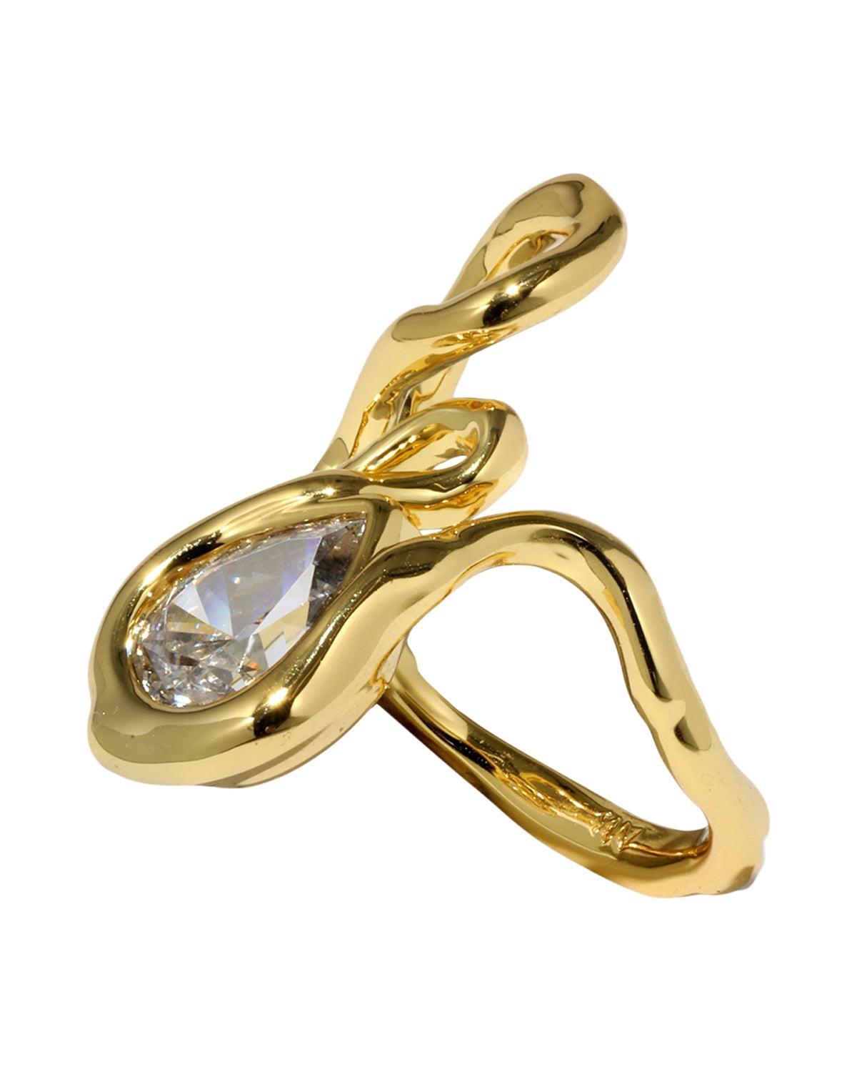 Crystal Asterales Floating Vine Ring-YELLOW-7-JEWELRYBOUTIQUERING-ALEXIS BITTAR