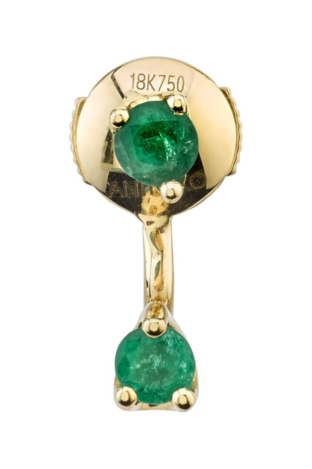 Classic Emerald Orbit Earring JEWELRYFINE JEWELEARRING ANITA KO   